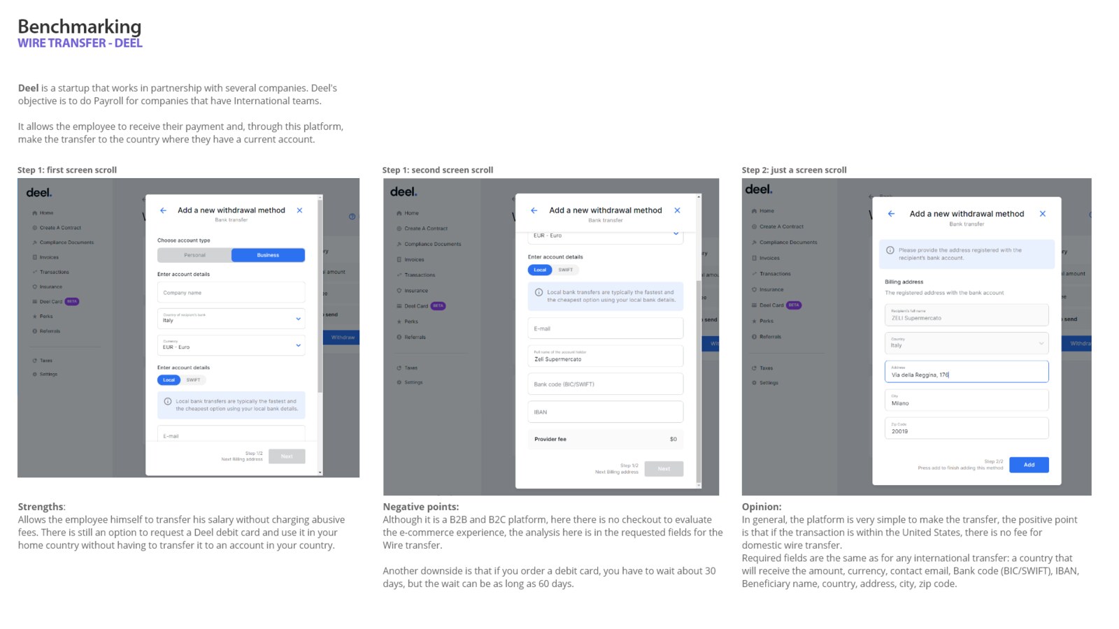 Notes on bank transfer as a trusted local payment method