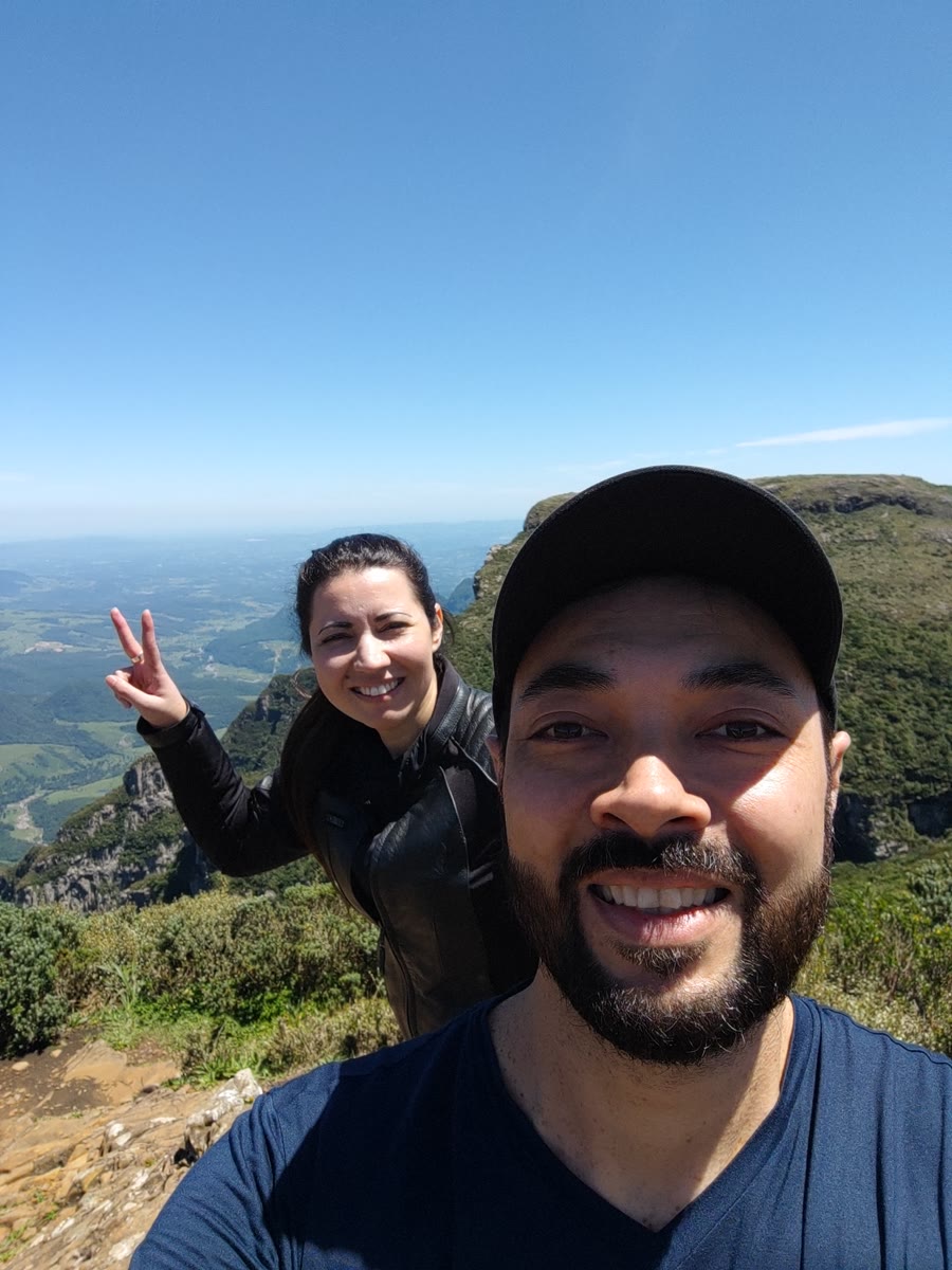 Sharing a special moment with my wife surrounded by nature